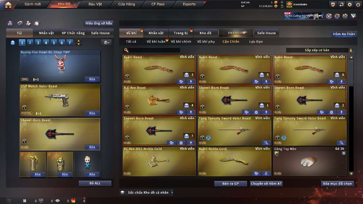 shop acc cf uy tin gia re